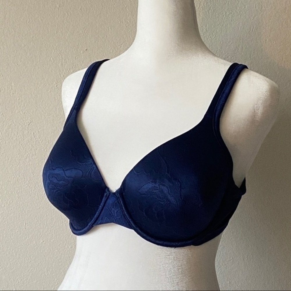 Vanity Fair Navy Design Bra